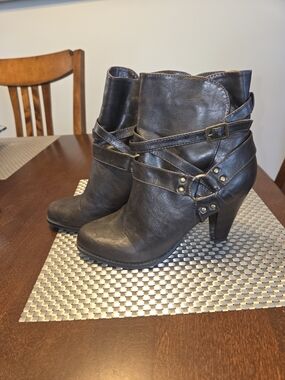 Merona Dark Brown Strappy Ankle Booties
